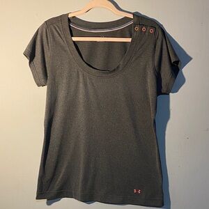 Under Armour Women's Dark Gray Short Sleeve Tee